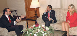 President Bauza, Ambassador Solomont and US Consular Agent Amy Christiansen